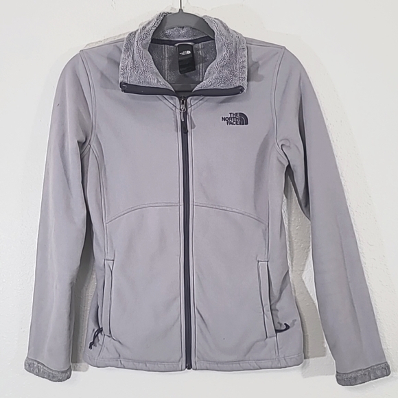 THE NORTH FACE Women's Gray Fleece Lined Morning Glory Full Zip Jacket, Small - Picture 1 of 9